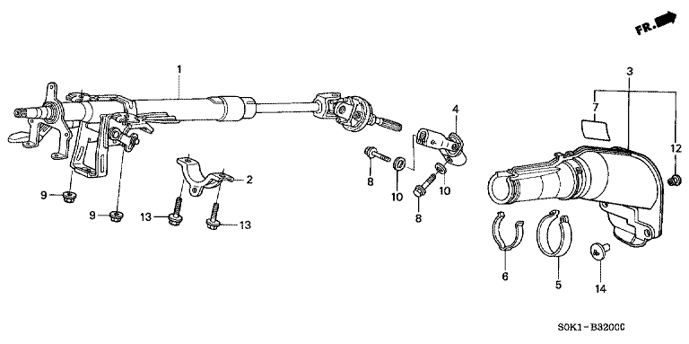 Steering column