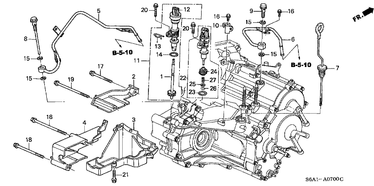 ATF pipe/speed sensor