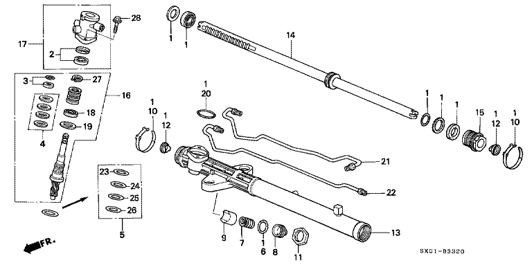 Power Steering Gearbox Short Parts