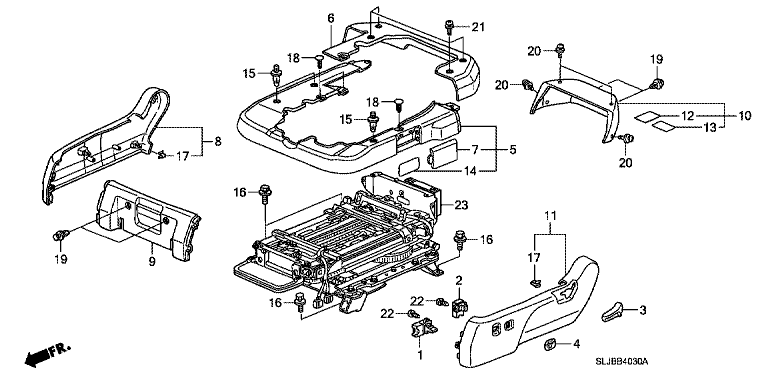 Lifter ASSY. (passenger seat lift-up seat)