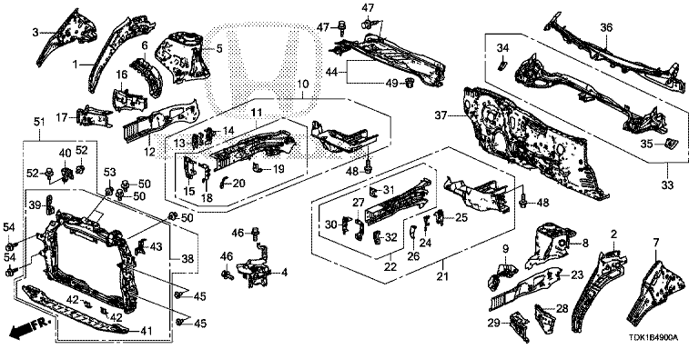 Front bulkhead / Dashboard