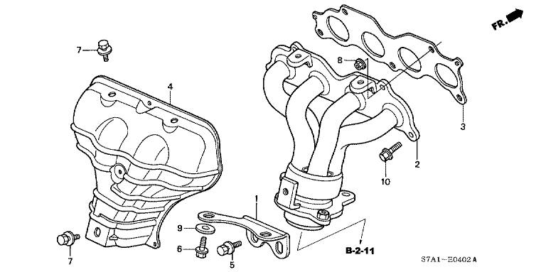 Exhaust Manifold (2.0L) (4WD)
