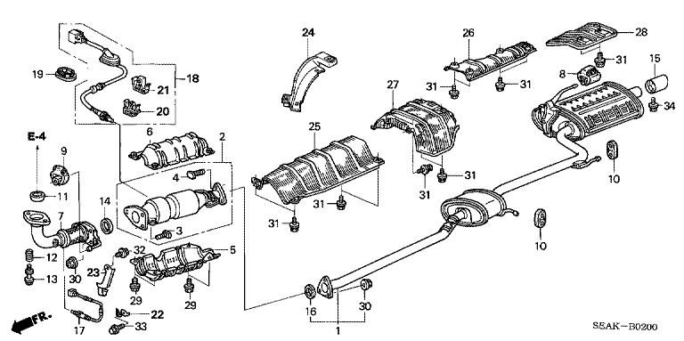 Exhaust Pipe (2WD) (1)