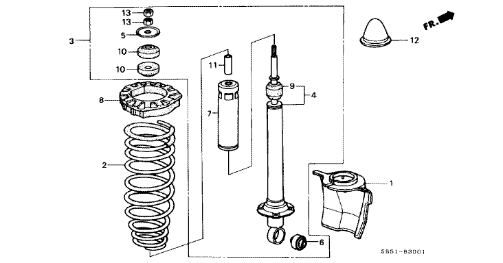 Rear damper