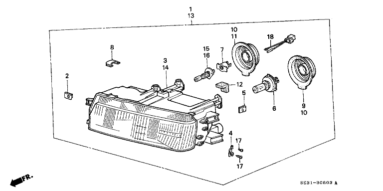 Headlight (for CA)