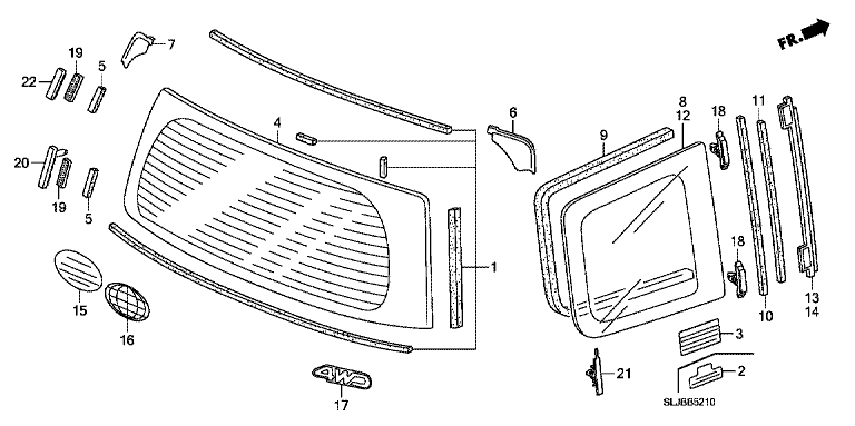 Rear Windshield Glass/Quarter Glass