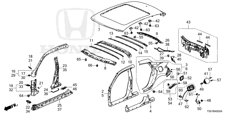 Outer panel / Rear panel