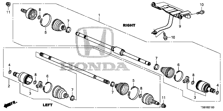 Front drive shaft