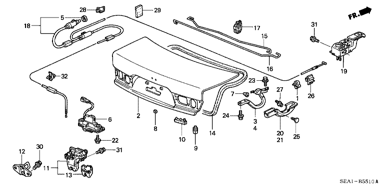 Trunk lid