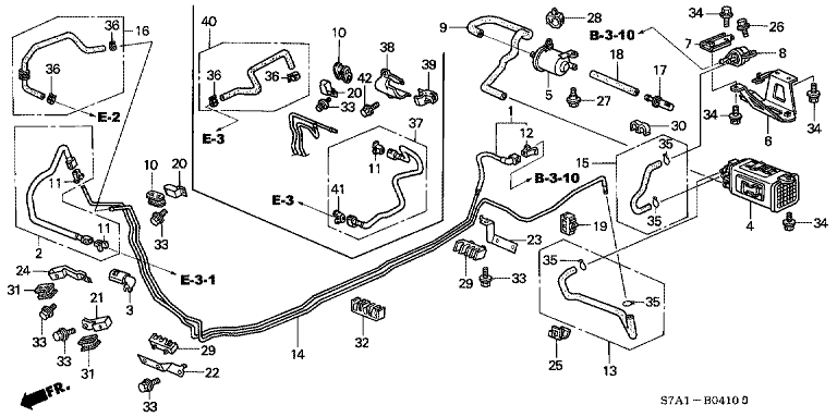 Fuel pipe (4WD)
