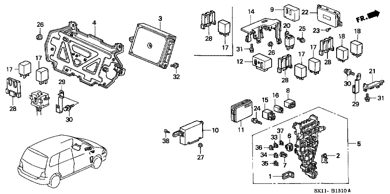 Control unit (interior)