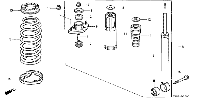 Rear damper