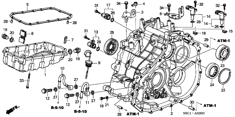 Transmission Case/Oil Pan (HMM)