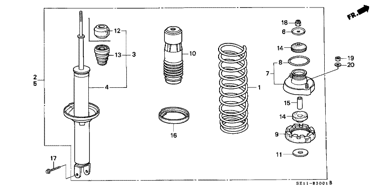 Rear damper