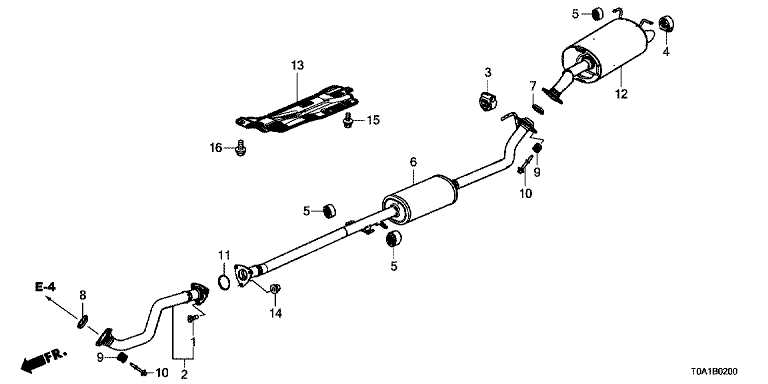 Exhaust Pipe/Silencer (2.0L)