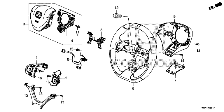 Steering wheel (SRS)