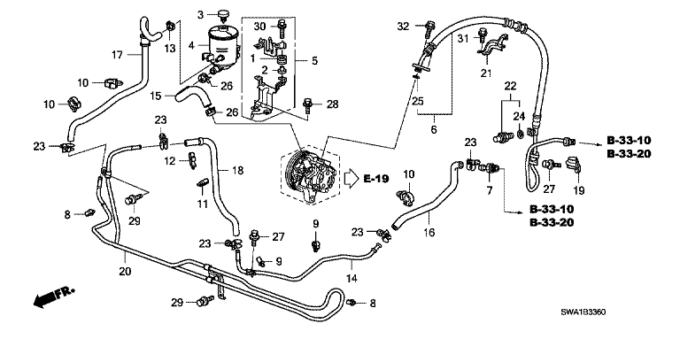 Power steering line