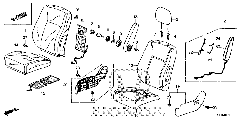 Front seat (passenger side)