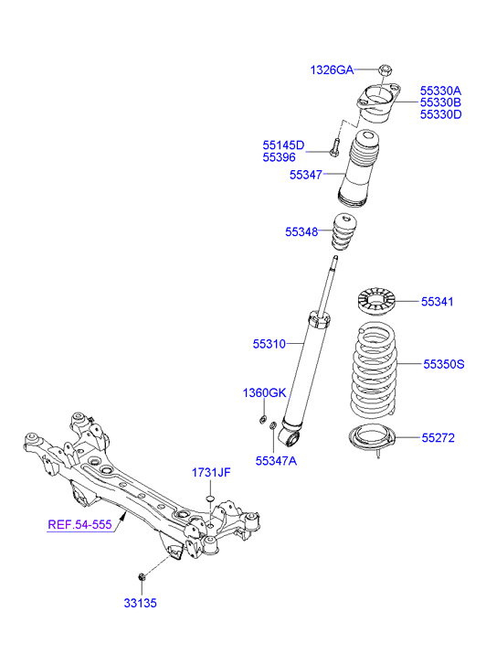 Rear Shock Absorber Spring