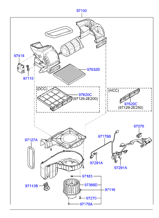 Heater System Blower Unit