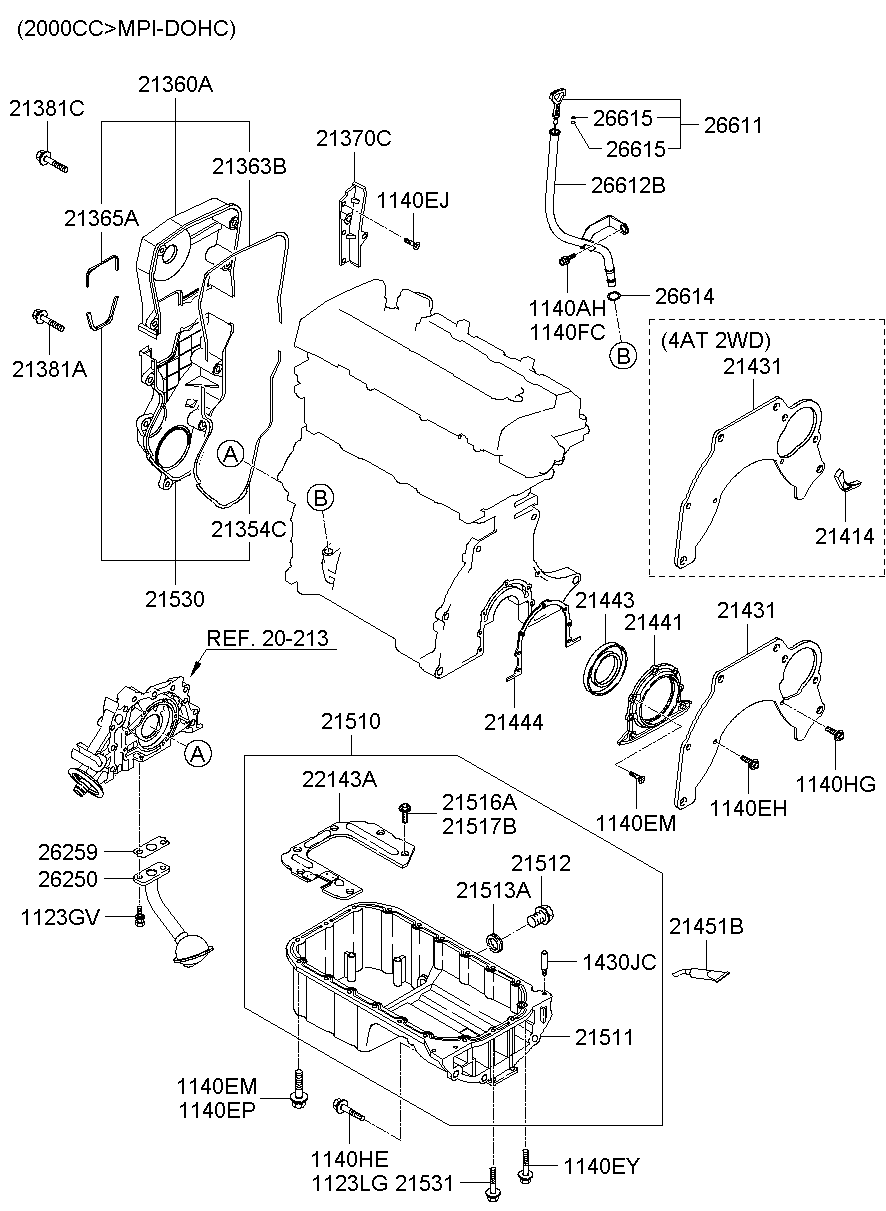 Belt Cover Oil Pan