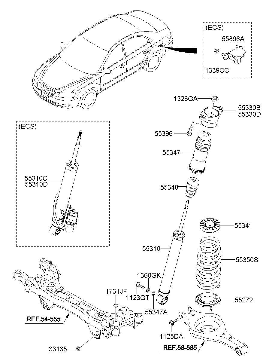 Rear Shock Absorber Spring