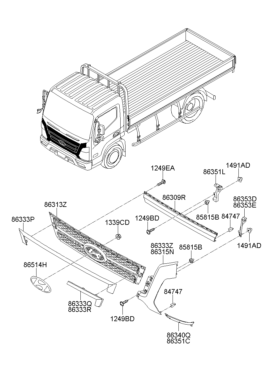 Rejilla del radiador