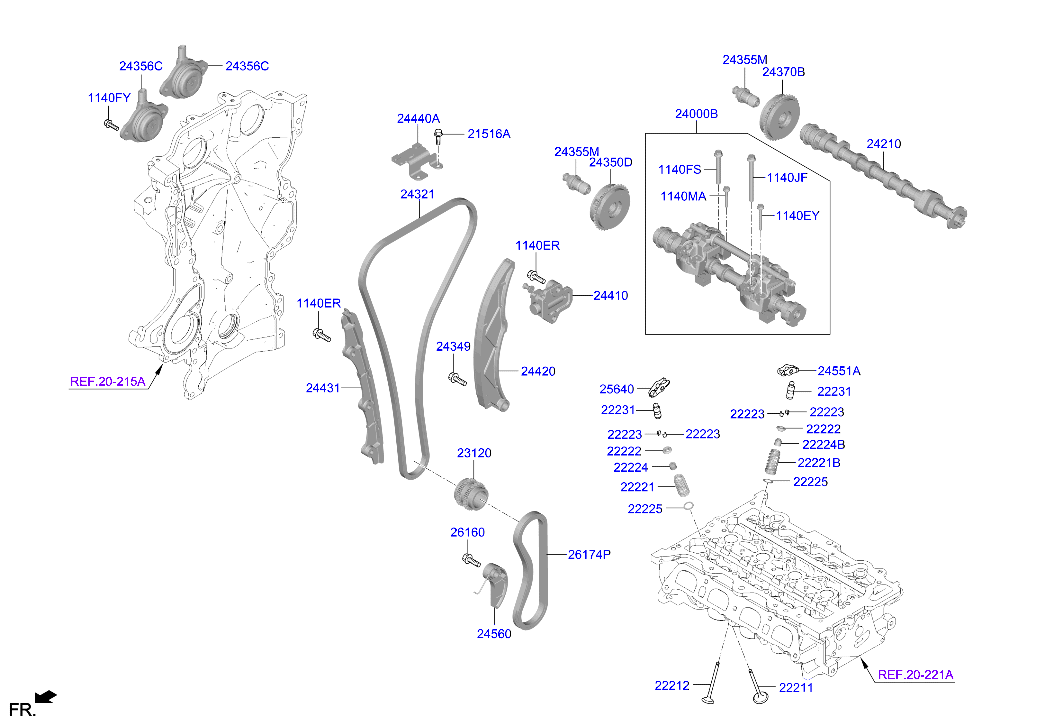 24551-2M000 Rocker Arm Assy Hyundai | YoshiParts