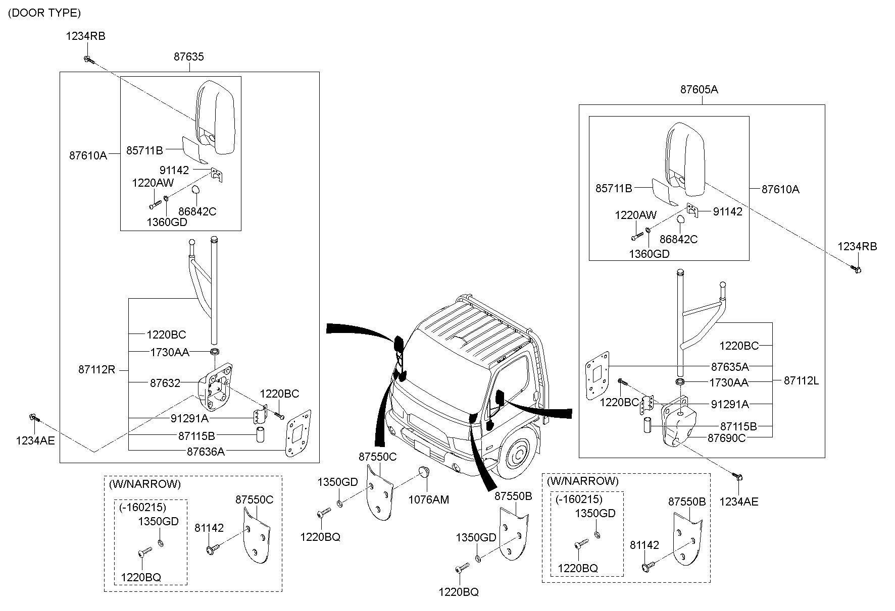 Mirror Outside Rear View