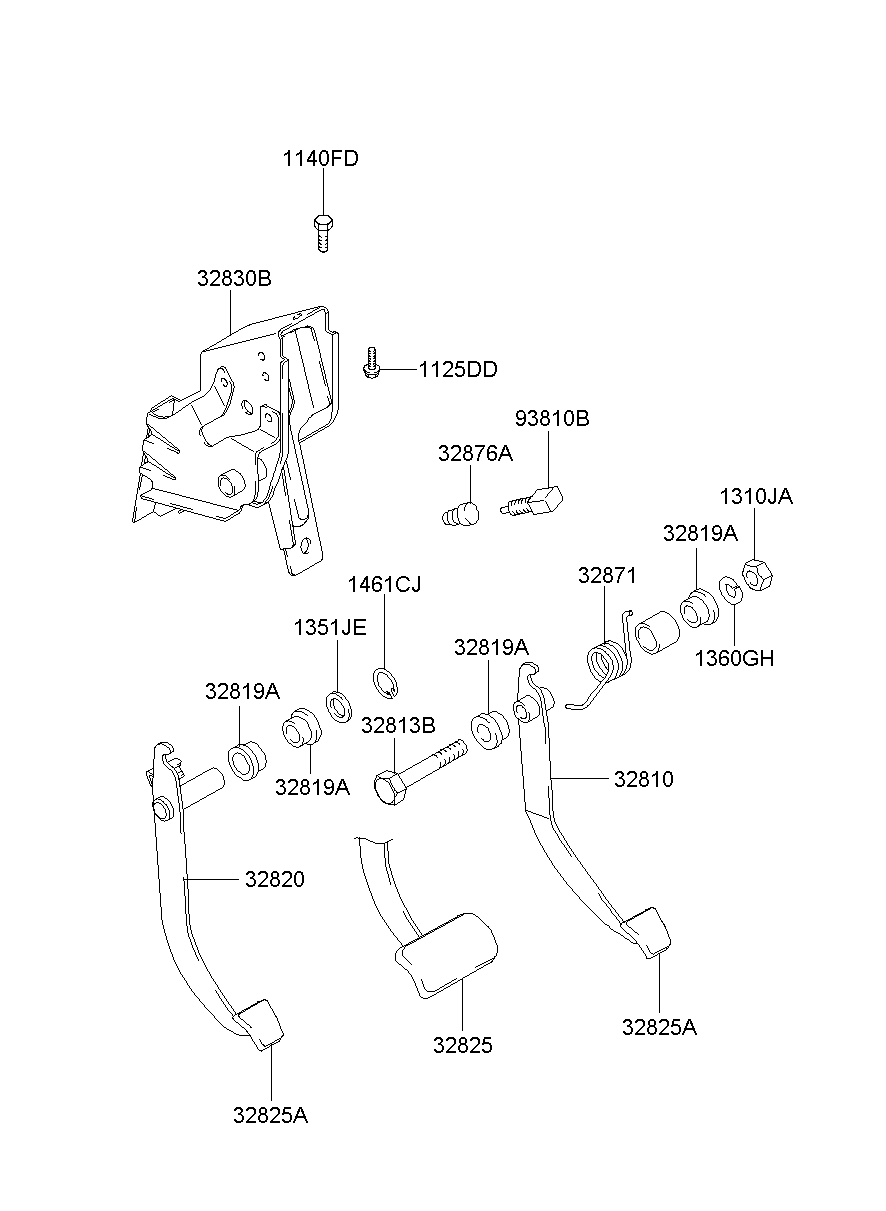 Clutch & Brake Pedal