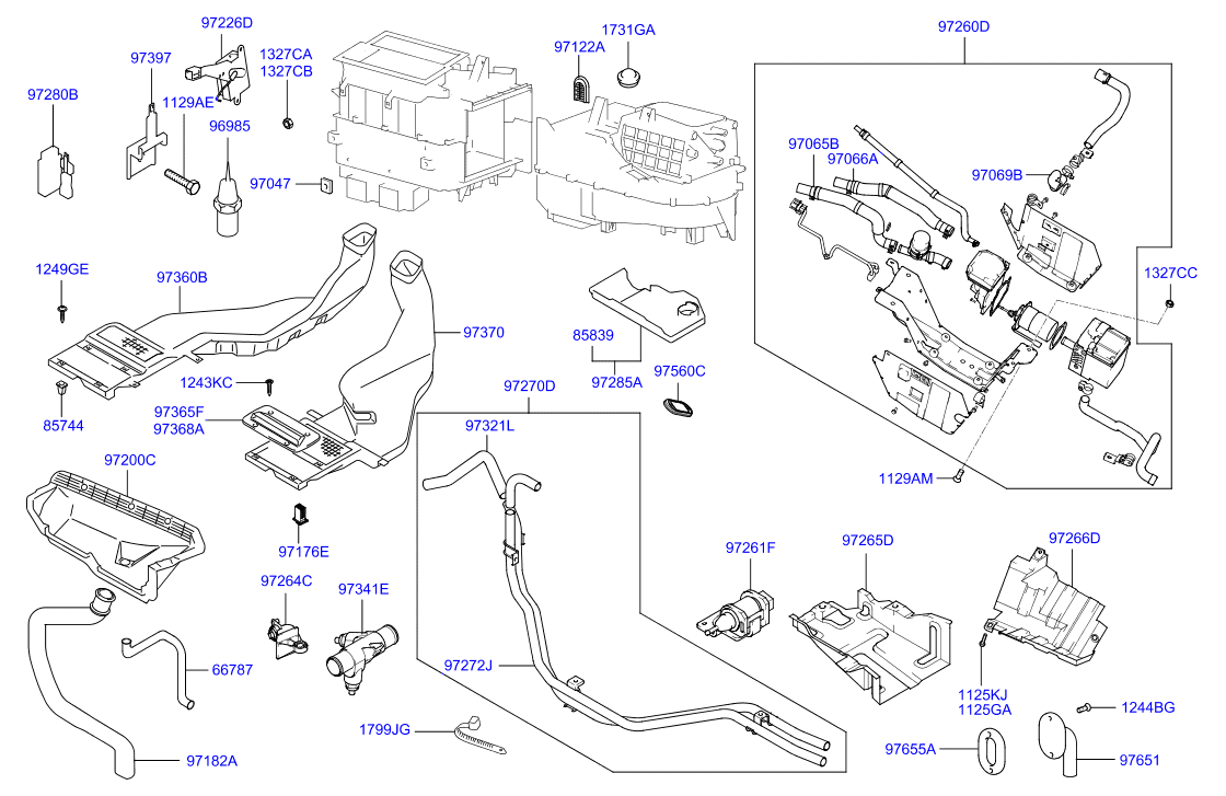 Heater System Control Duct