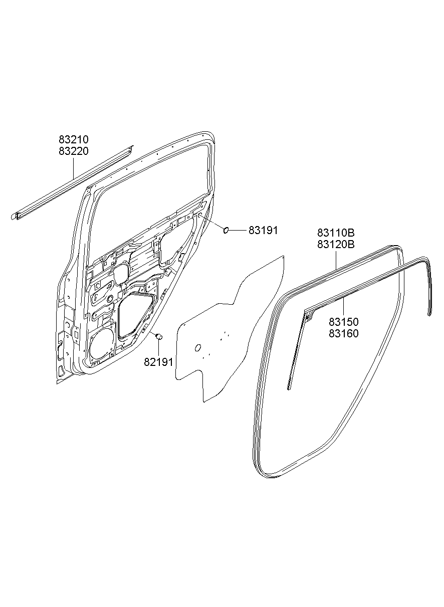 Rear Door Moulding