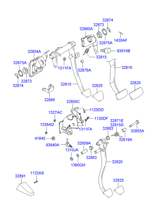 Clutch & Brake Pedal