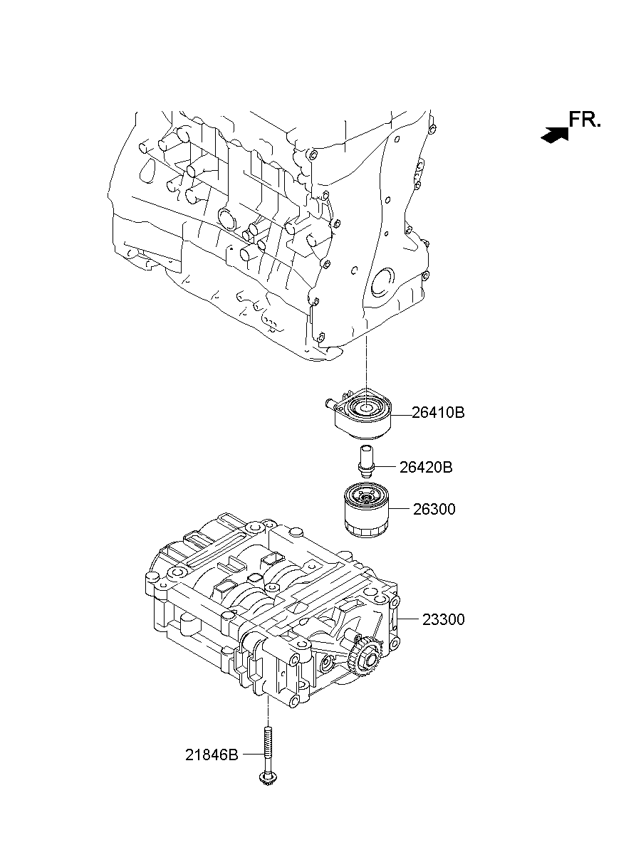 Front Case Oil Filter