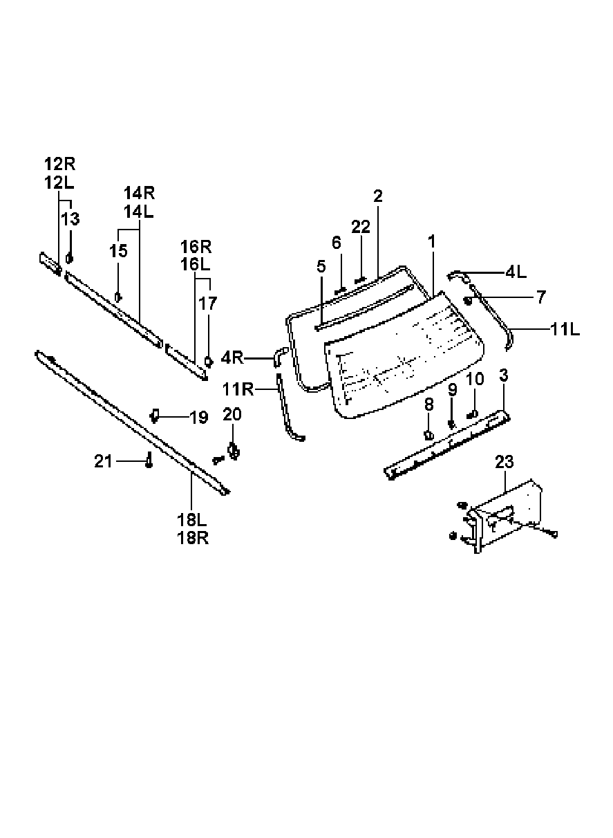 Moldura lateral del cuerpo