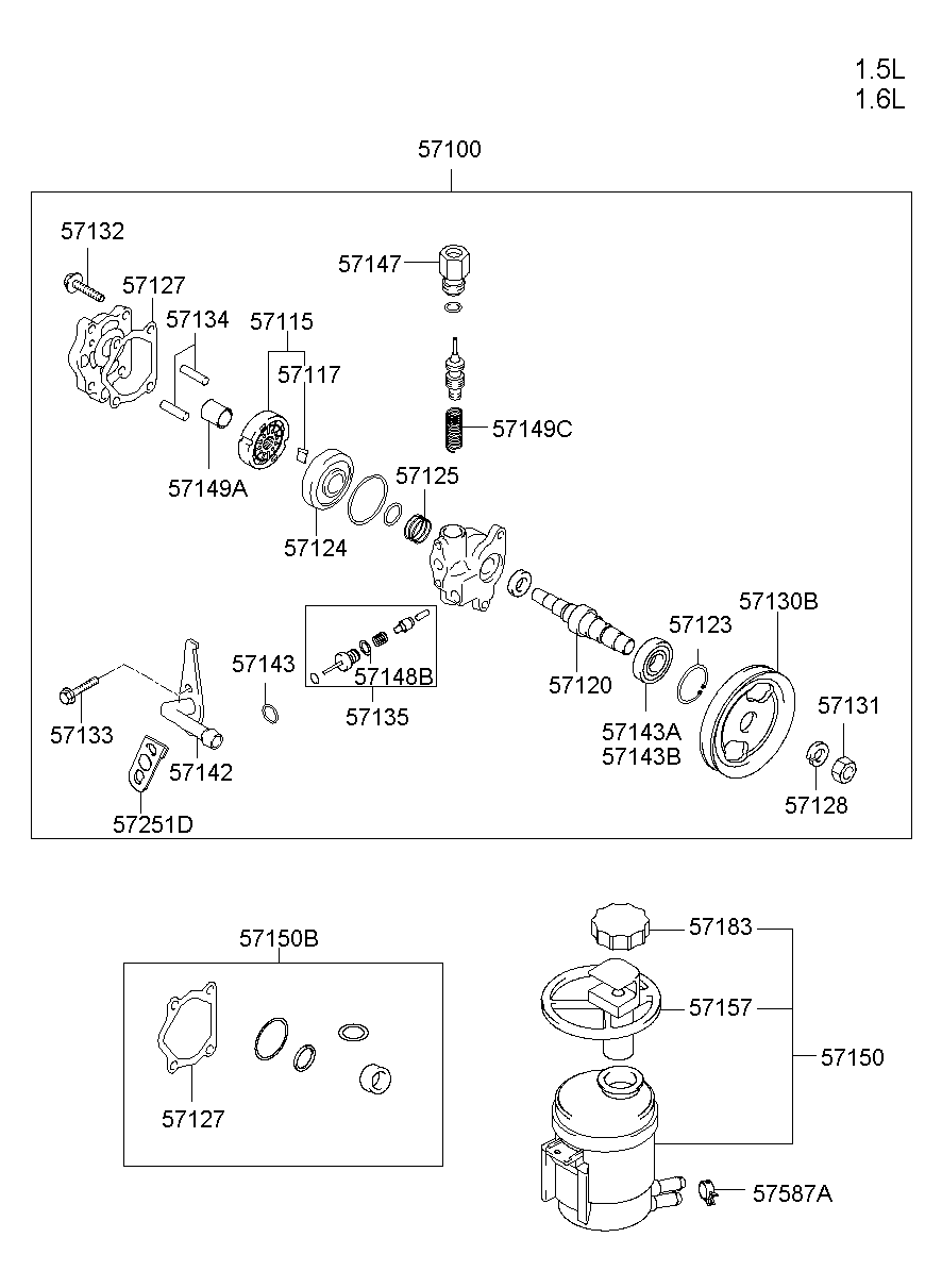 Bomba de aceite de dirección asistida
