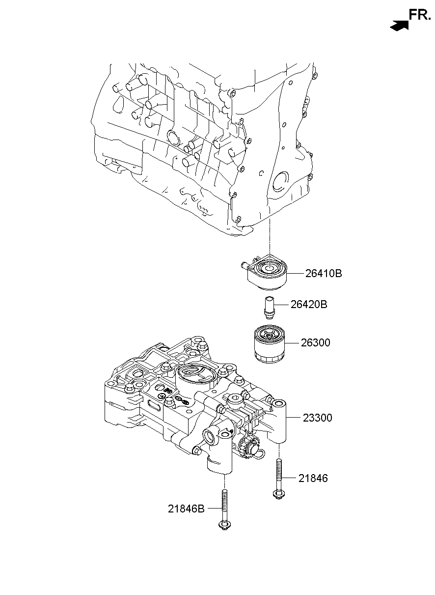 Front Case Oil Filter