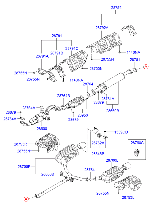 Muffler, Exhaust Pipe