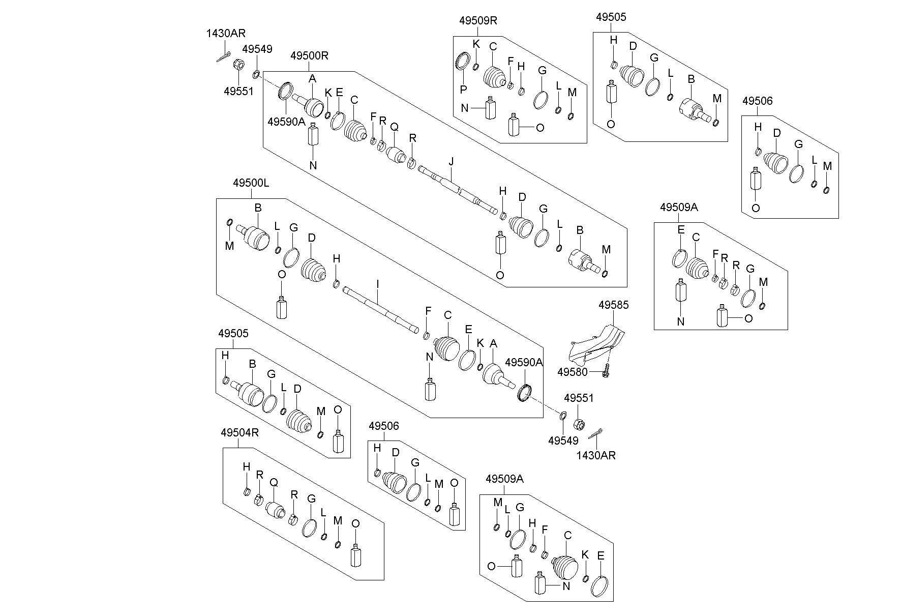 Eje de accionamiento