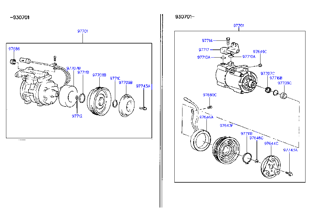 A/C System-Compressor(-92My)