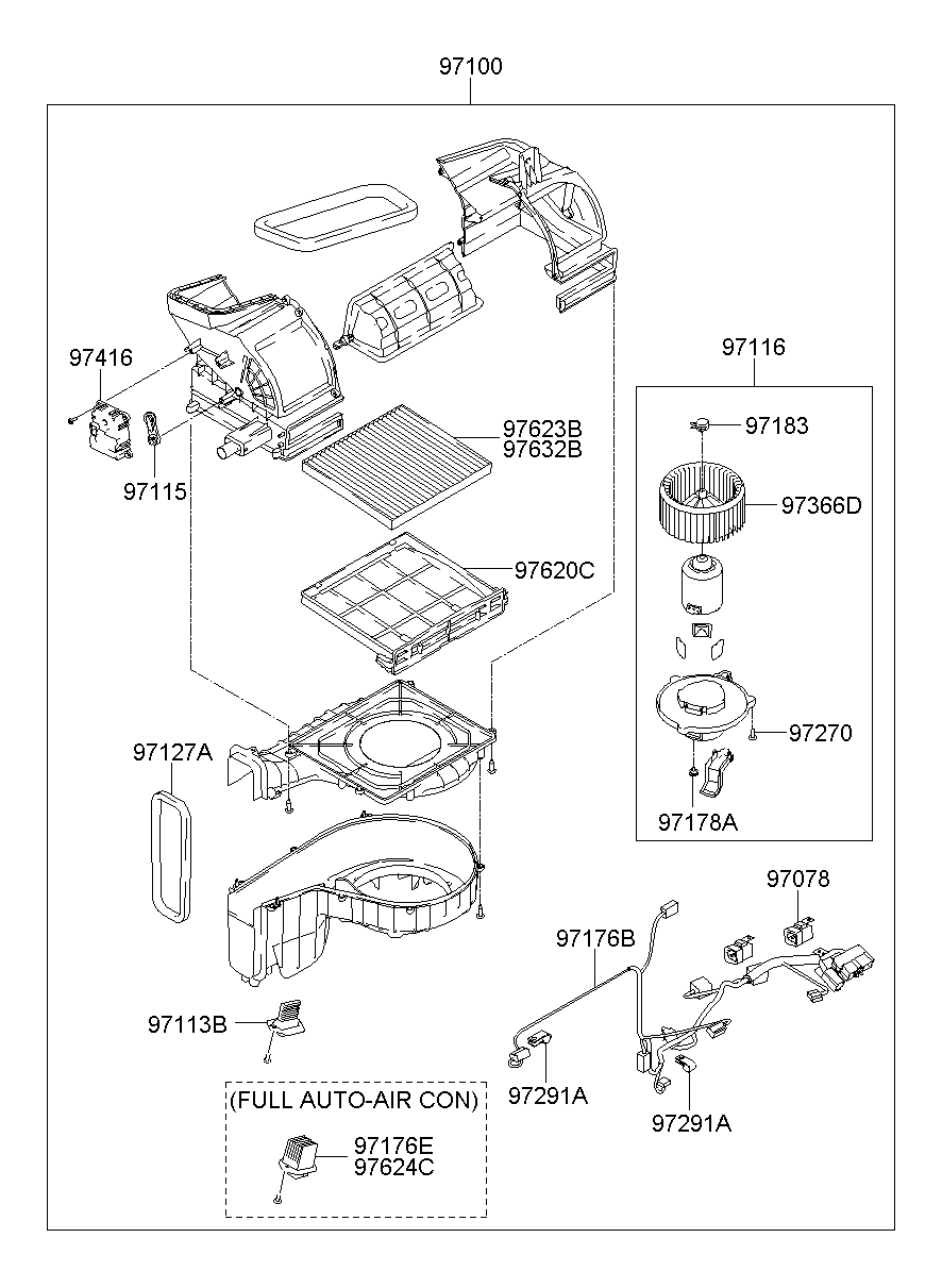 Heater System Blower Unit