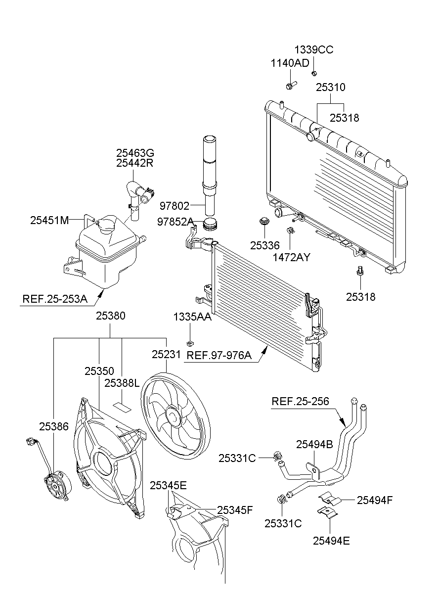 25451-3A700 Hose-Radiator Reservoir To Atm Hyundai | YoshiParts