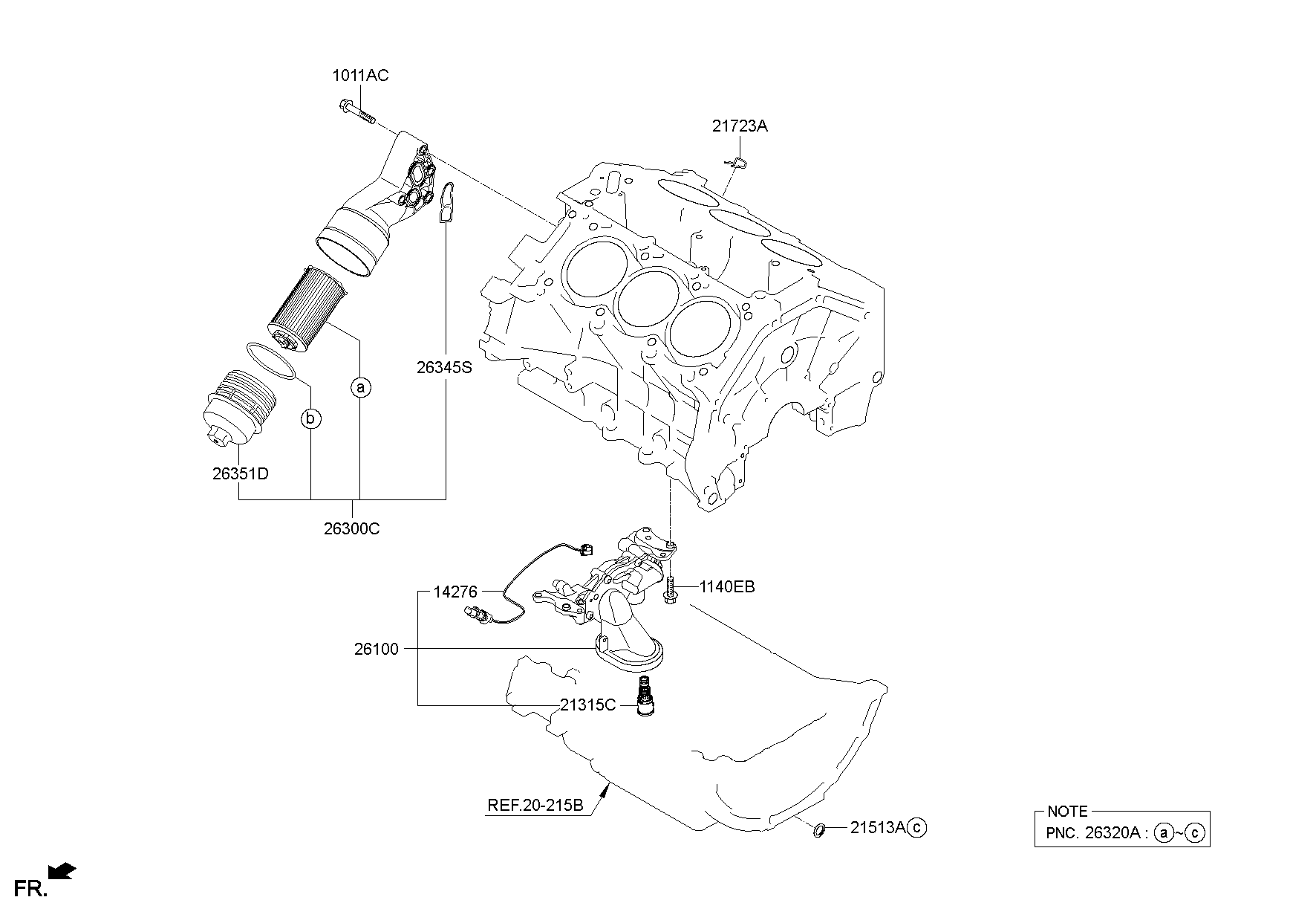 Front Case Oil Filter