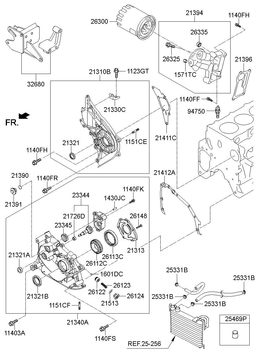Front Case Oil Filter