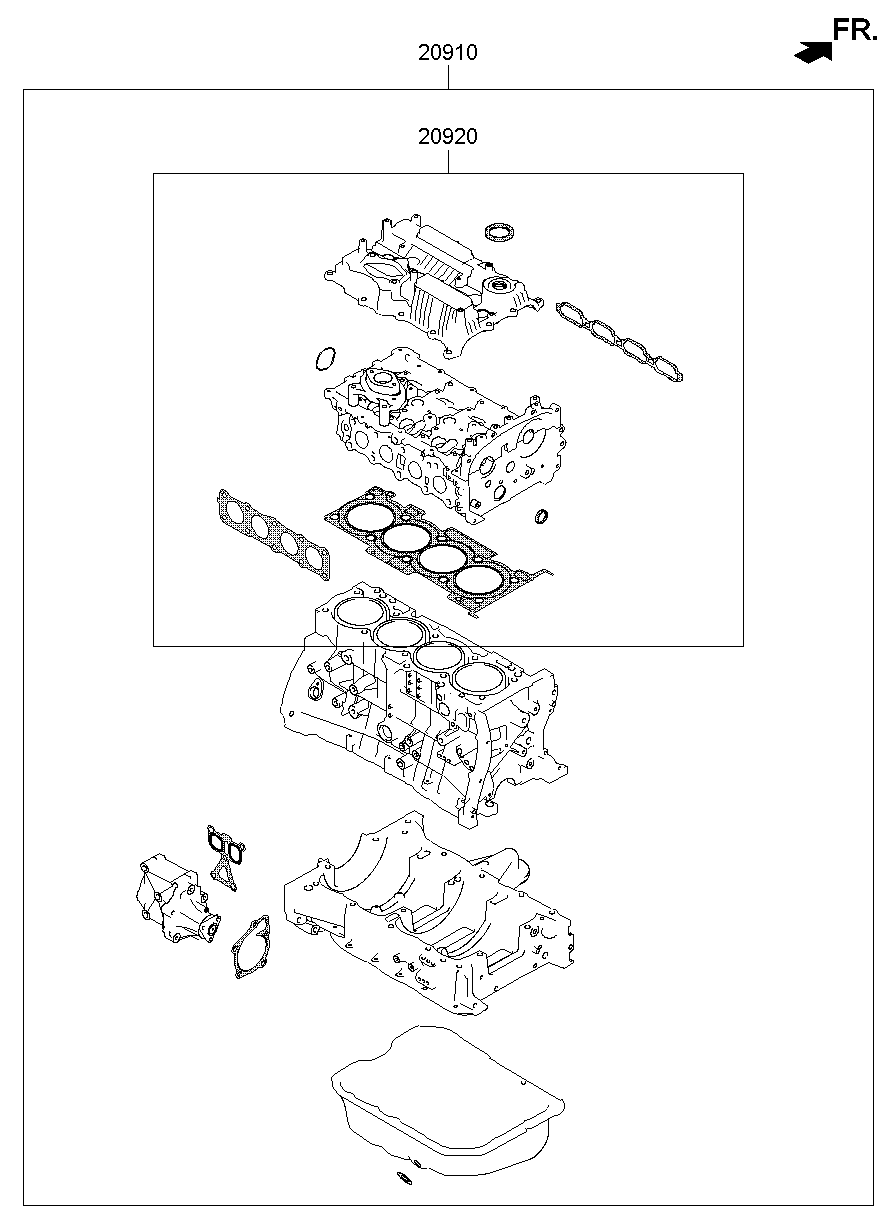 Kit de juntas de motor