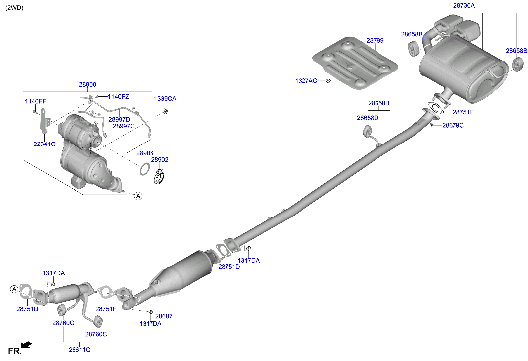 Muffler, Exhaust Pipe