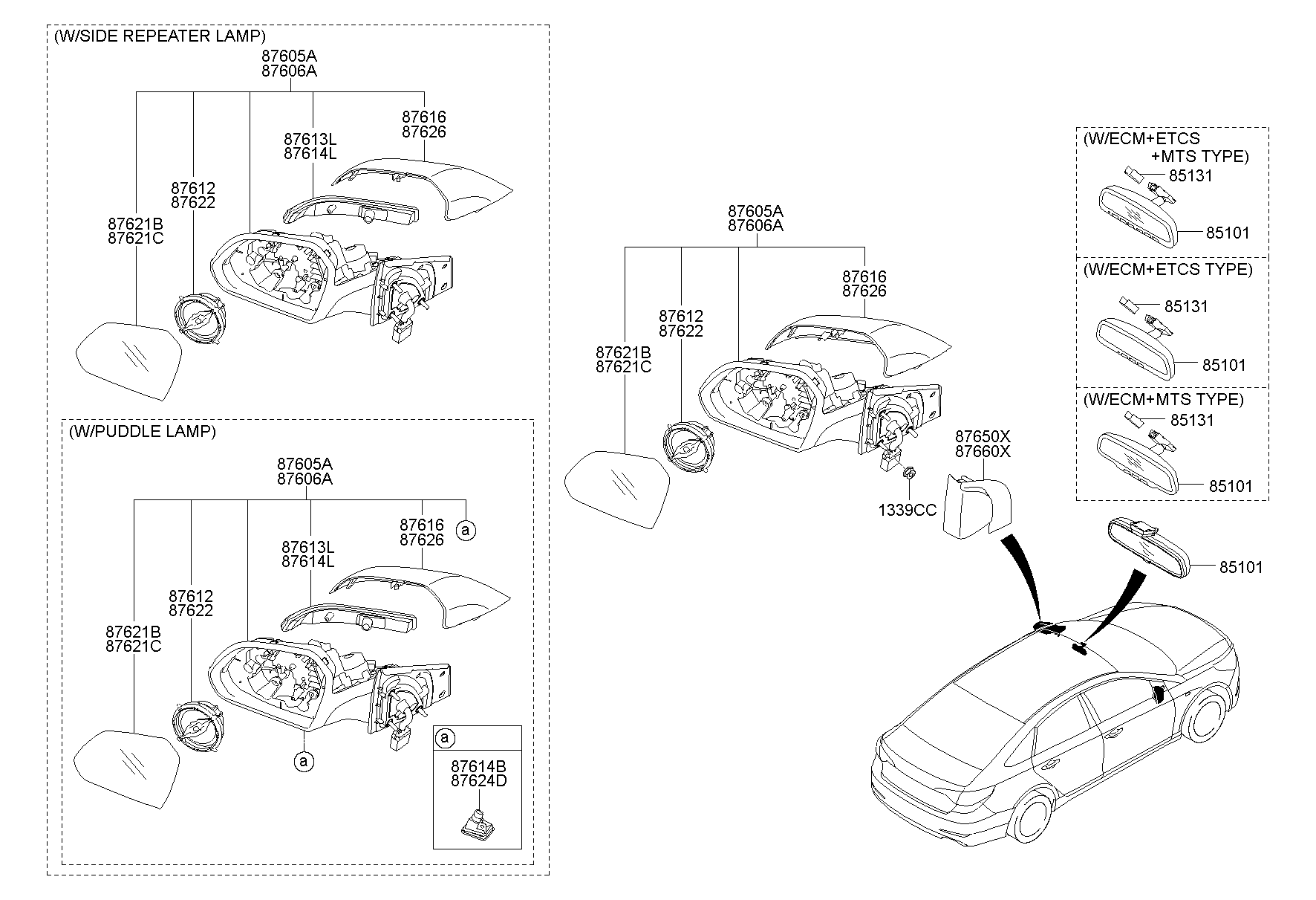 Mirror Outside Rear View