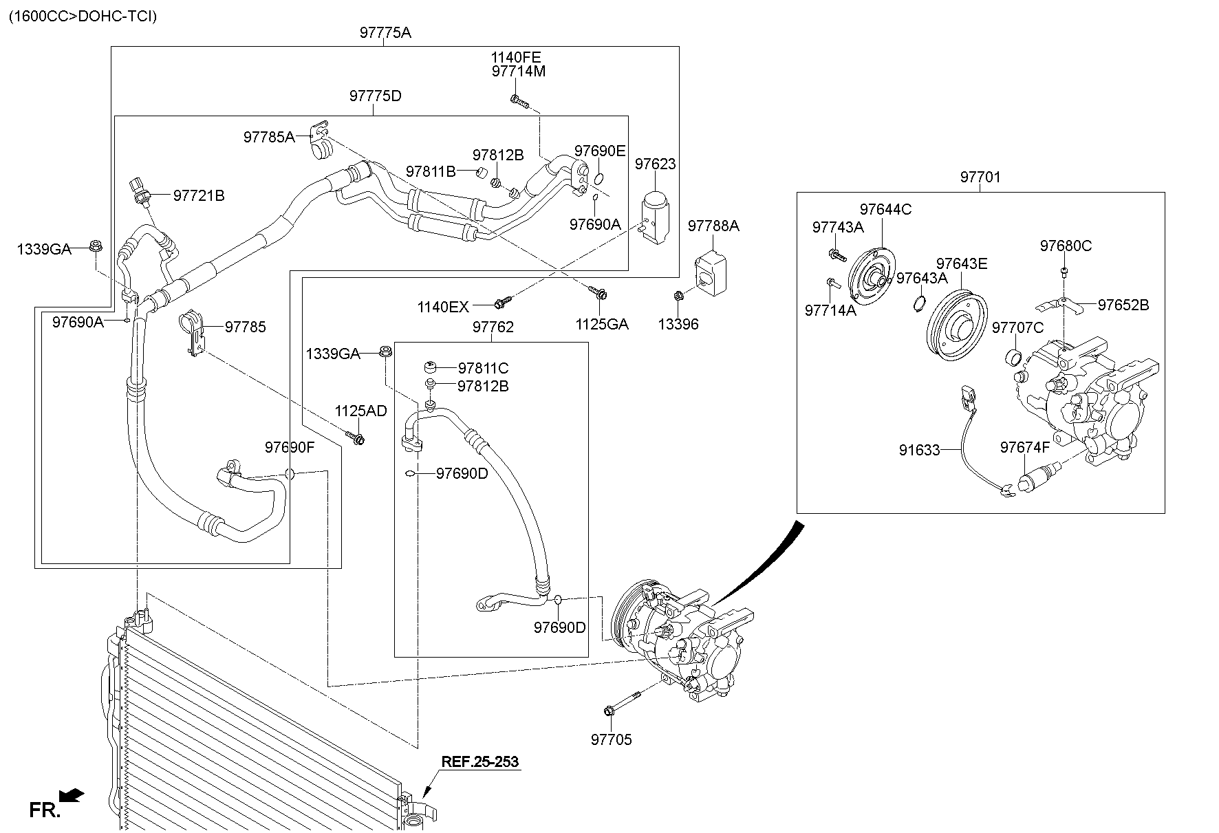 Aircon System Cooler Line