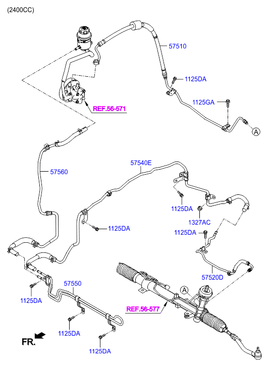 Power Steering Oil Line