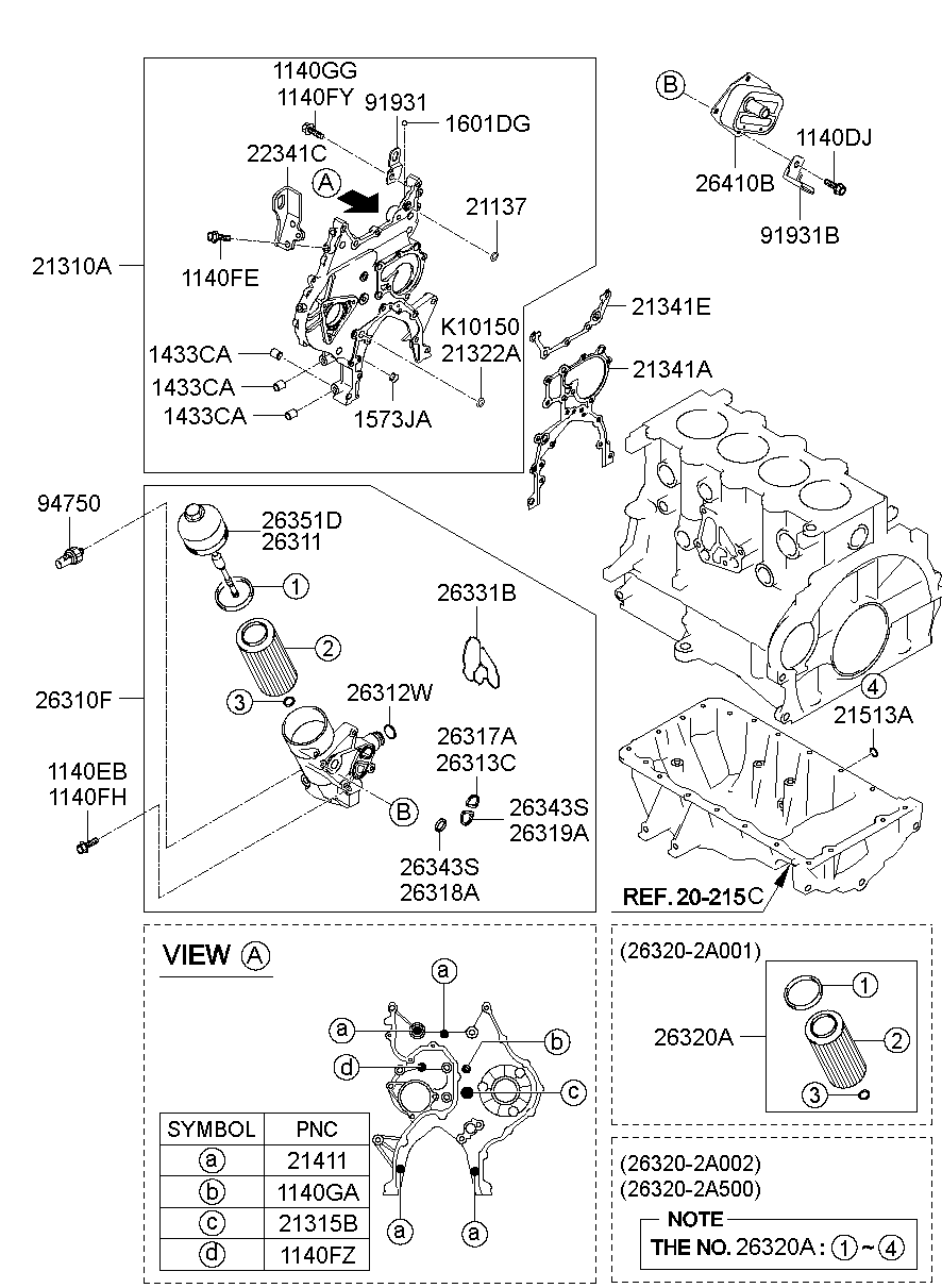 Front Case Oil Filter